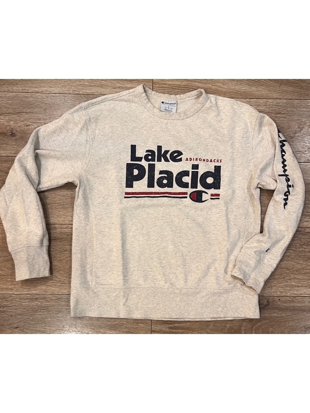 Champion Lake Placid Adirondacks Crewneck Sweatshirt Size L